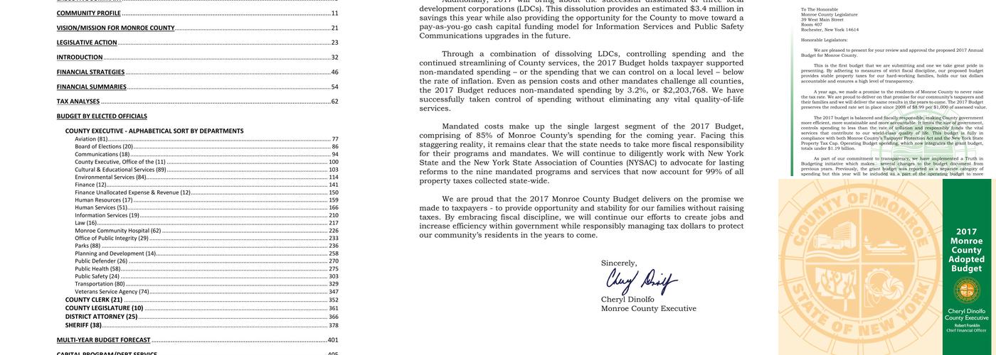 Monroe County Social Services Department Menu