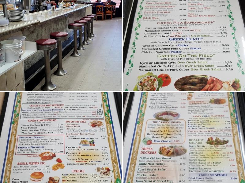 Station Coffee Shop Menu