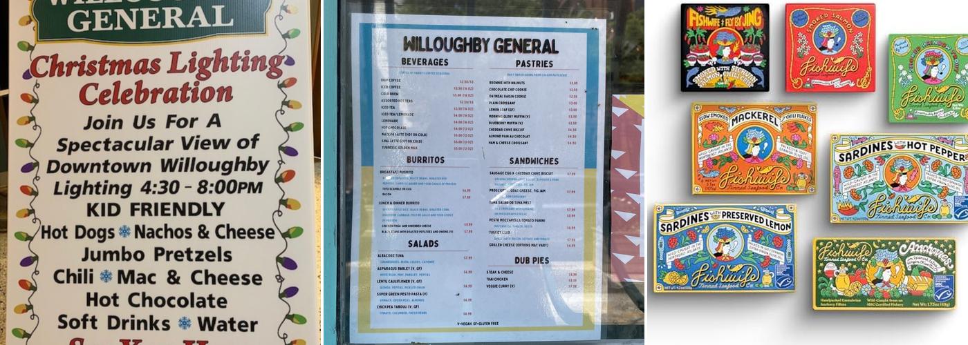 Willoughby General Menu