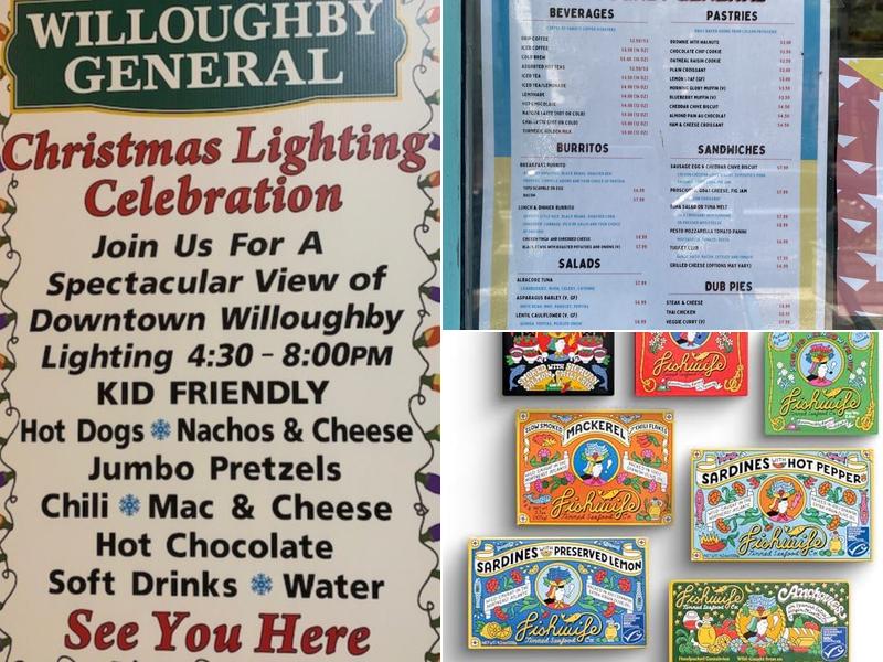 Willoughby General Menu