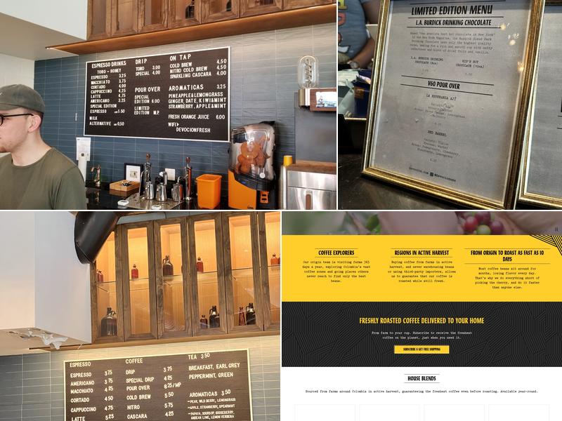 Devoción Menu