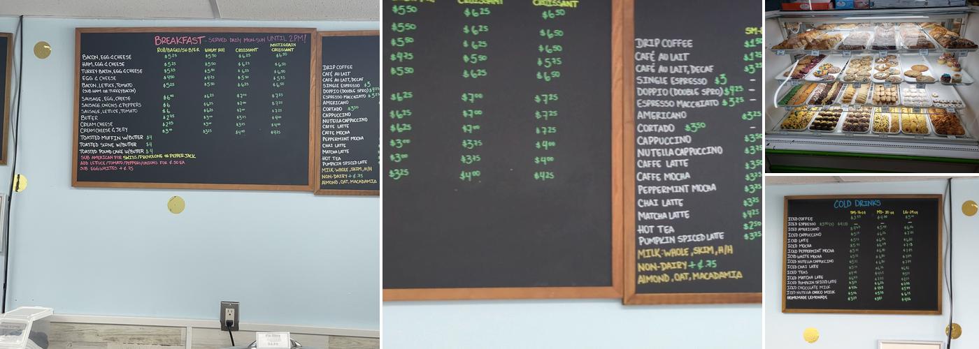 Cookies and Cream Pastry Shop Menu