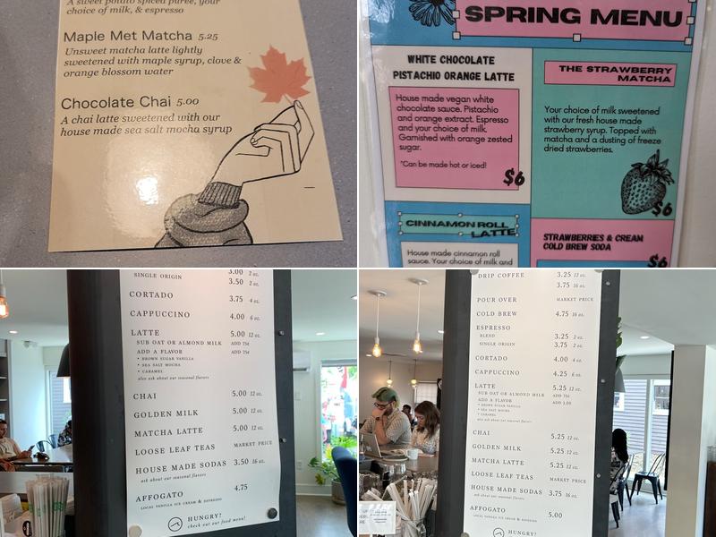 Undercurrent Coffee Menu