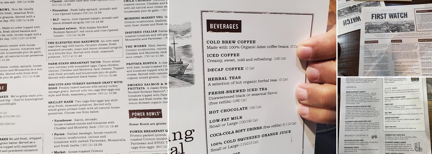 First Watch Menu