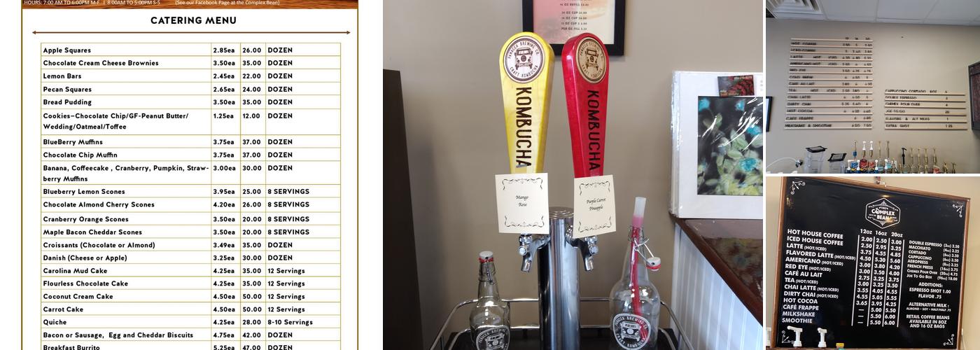 The Complex Bean Menu