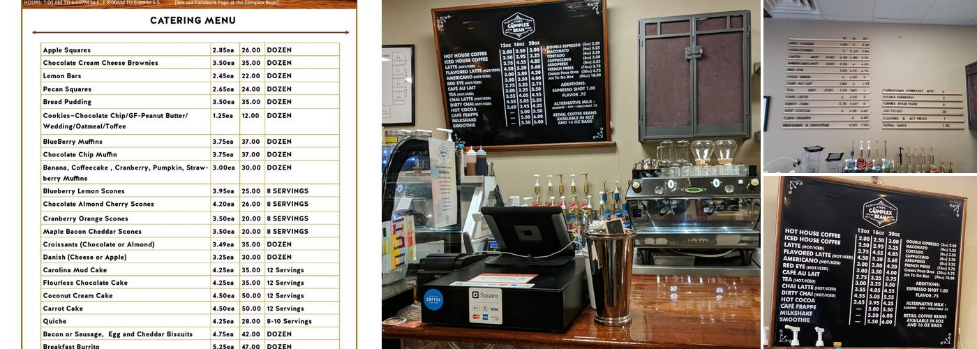 The Complex Bean Menu