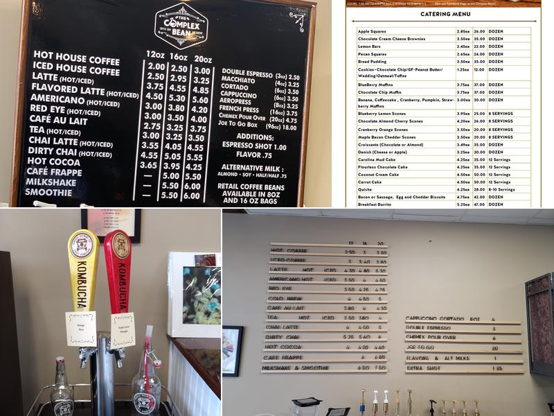 The Complex Bean Menu