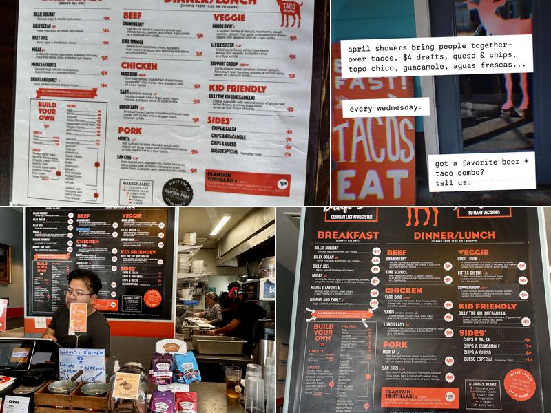 Taco Billy Menu