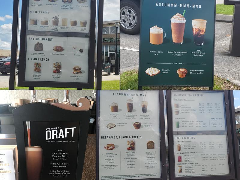 Starbucks Menu
