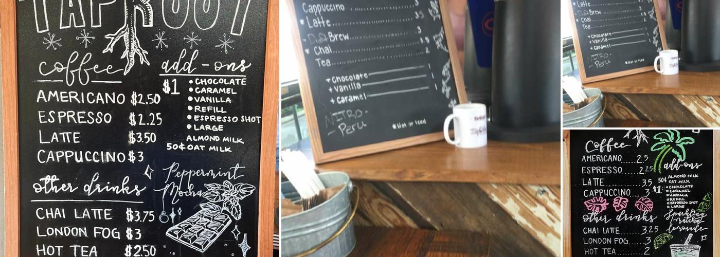 Taproot Coffee Menu