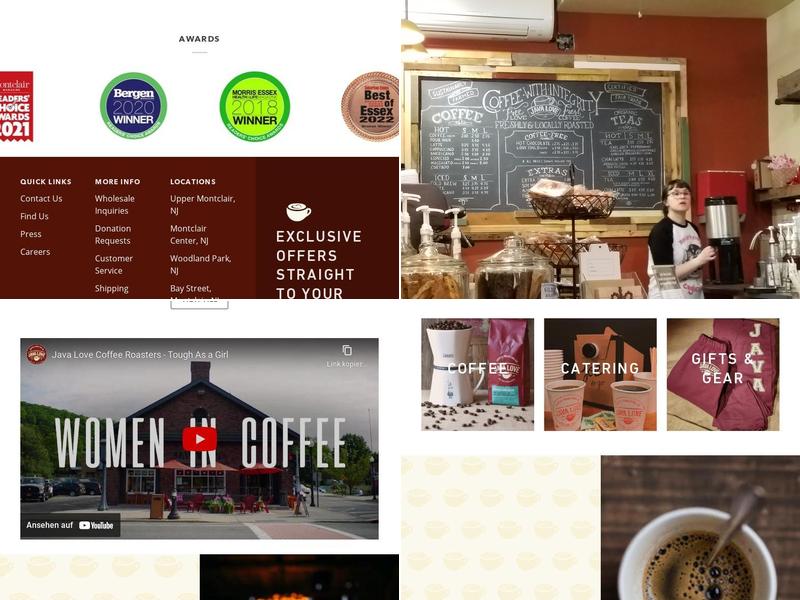 Java Love Coffee Bar Menu