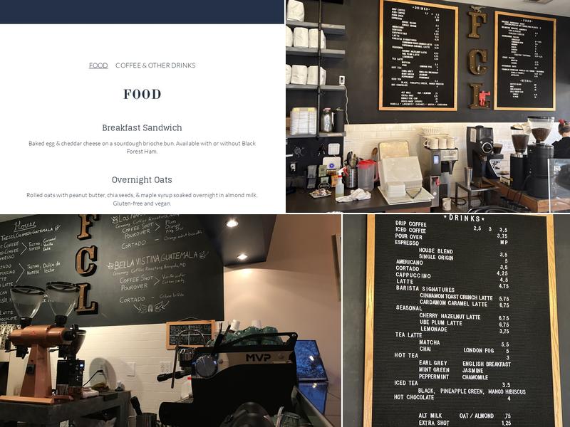 Function Coffee Labs Menu