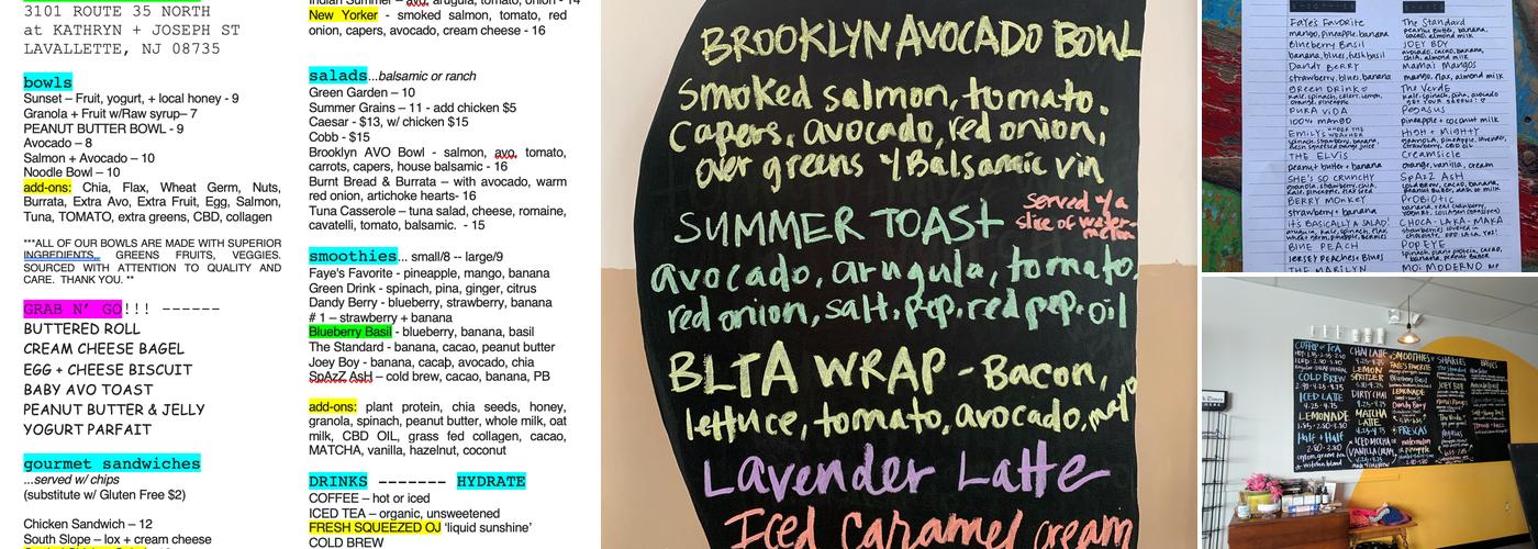 General Store Menu