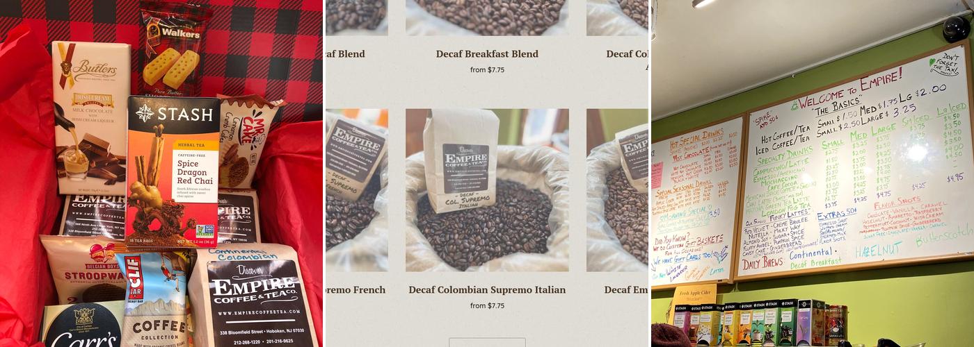 Empire Coffee & Tea Menu