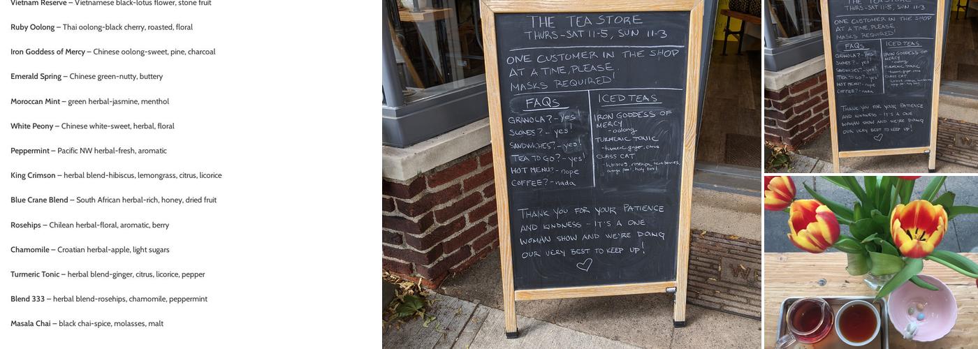 The Tea Store Menu