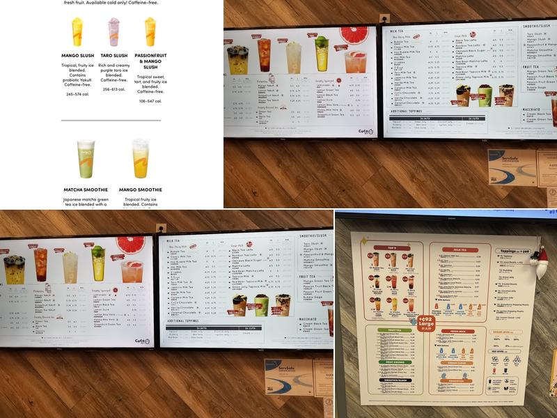 CoCo Fresh Tea & Juice Menu