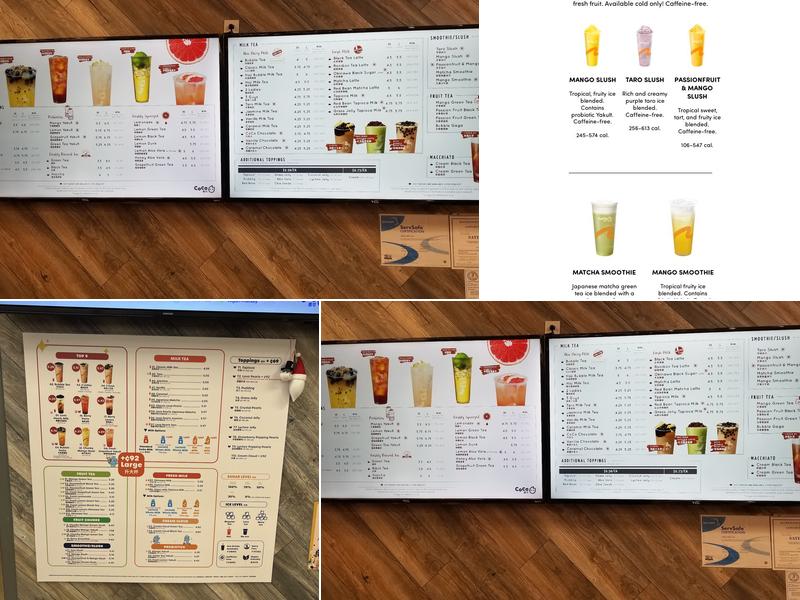 CoCo Fresh Tea & Juice Menu