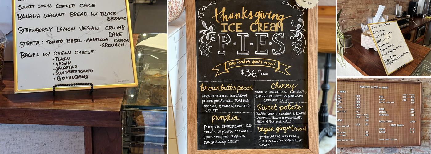 Archetype Coffee Menu