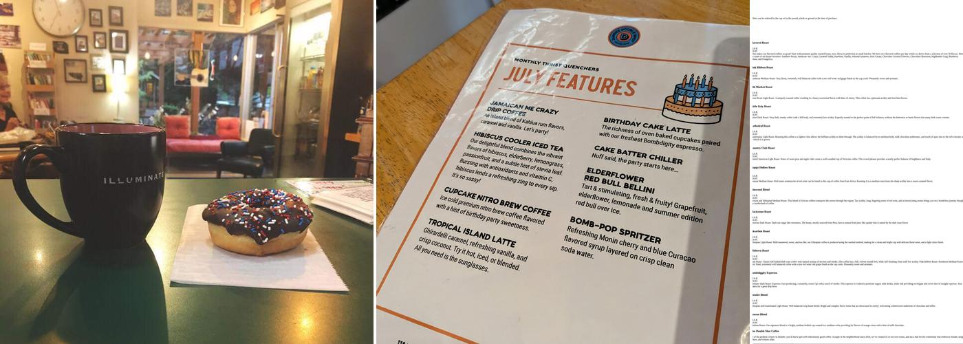 Dundee Double Shot Coffee Menu