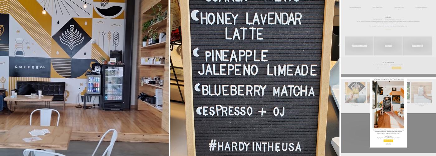 Hardy Coffee Co. Menu