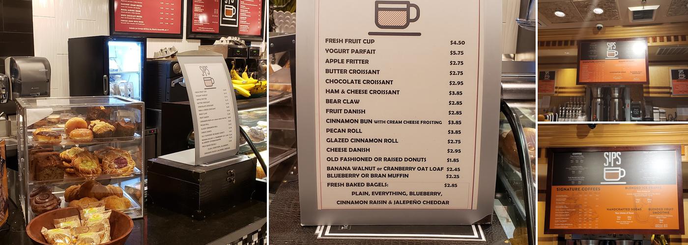 SIPS Coffee and Tea - Silver Legacy Menu