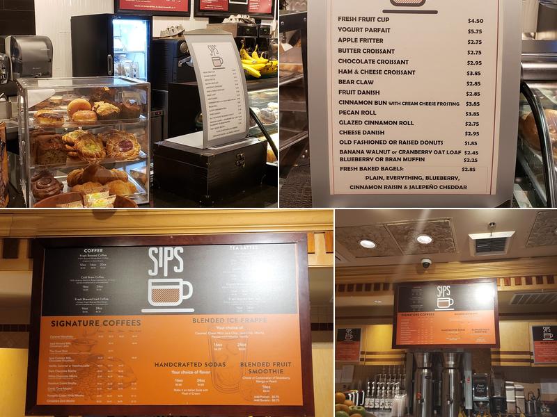 SIPS Coffee and Tea - Silver Legacy Menu