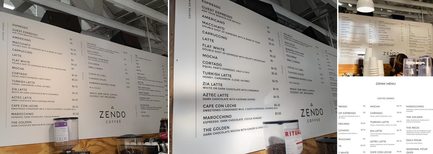 Zendo Menu