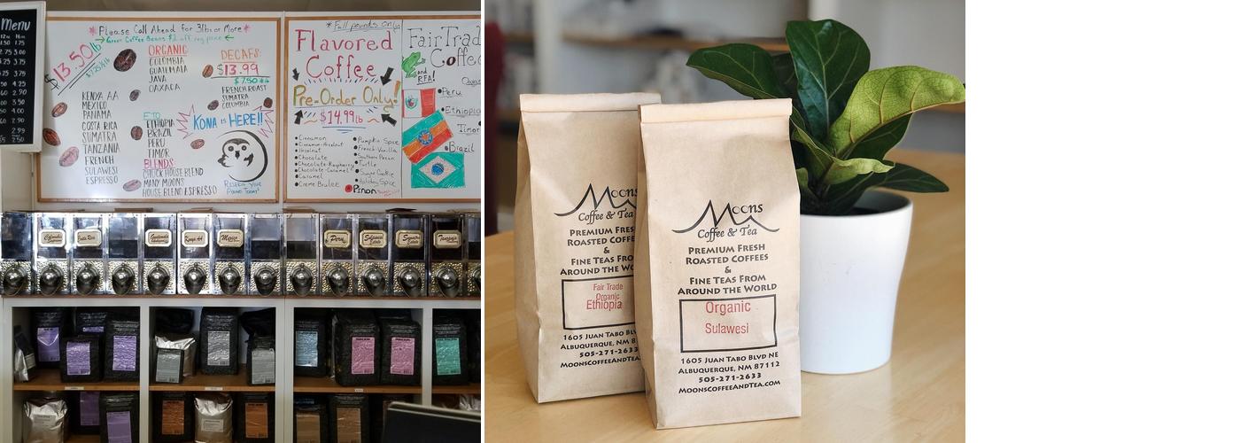 Moons Coffee & Tea Menu