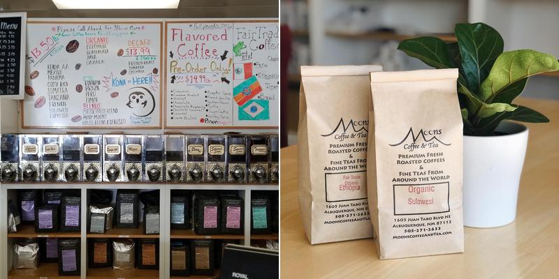 Moons Coffee & Tea Menu