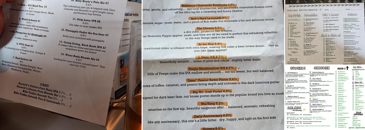 Drip Menu