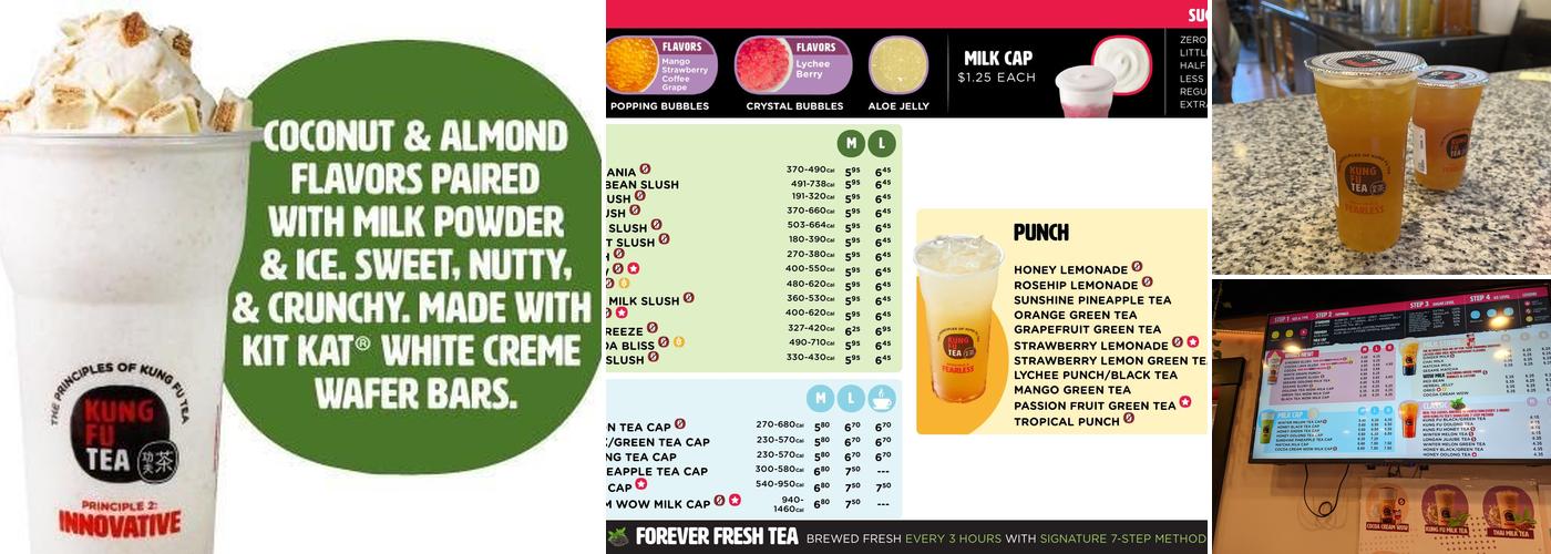 Kung Fu Tea Chattanooga Menu