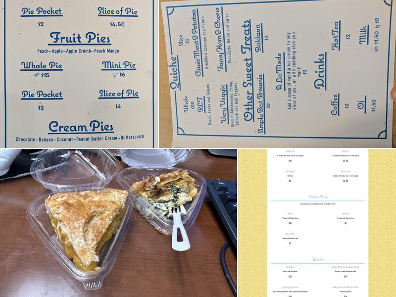 Partial To Pie Bakery Menu
