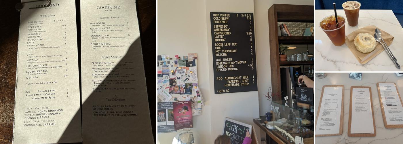 Goodkind Coffee Menu