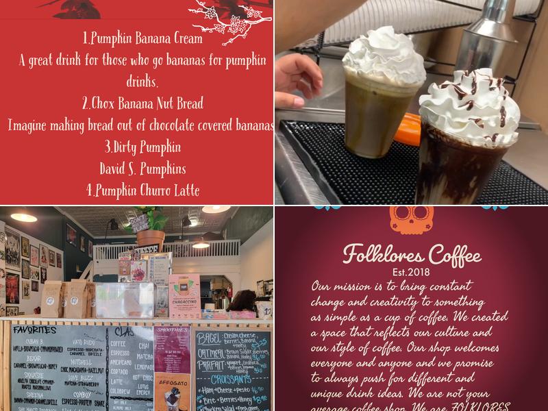 Folklores Coffee House Menu