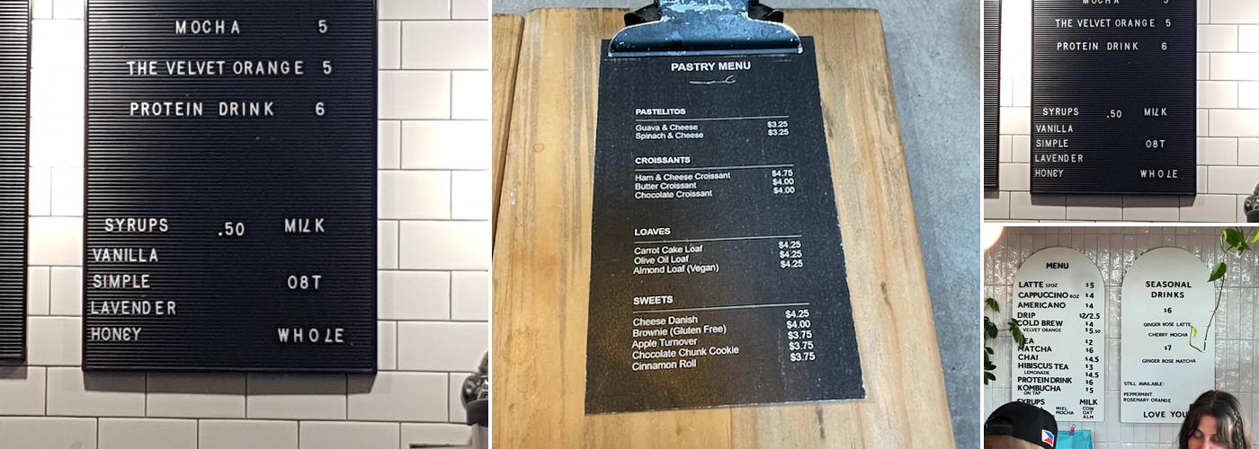 HANDS+ROSE COFFEE Menu