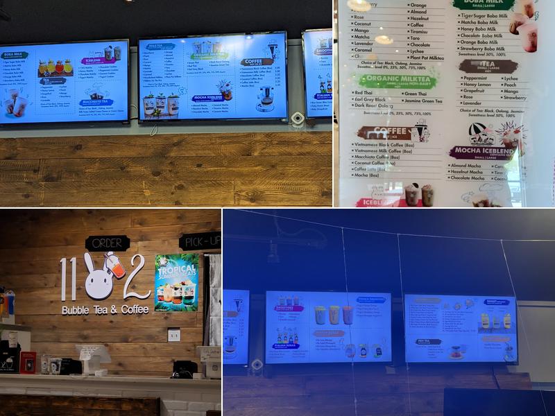 1102 Bubble Tea & Bites Menu