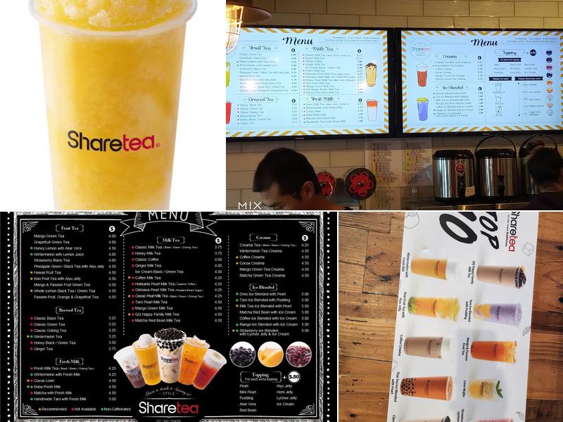 Sharetea Arlington Menu