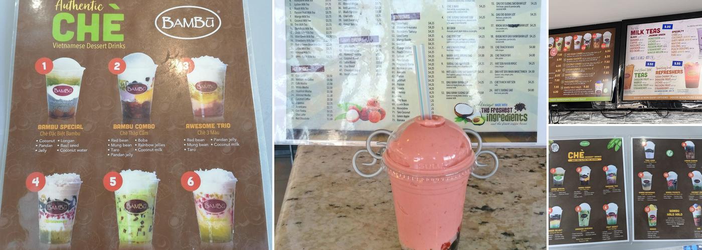 Bambu Dessert Drinks Menu