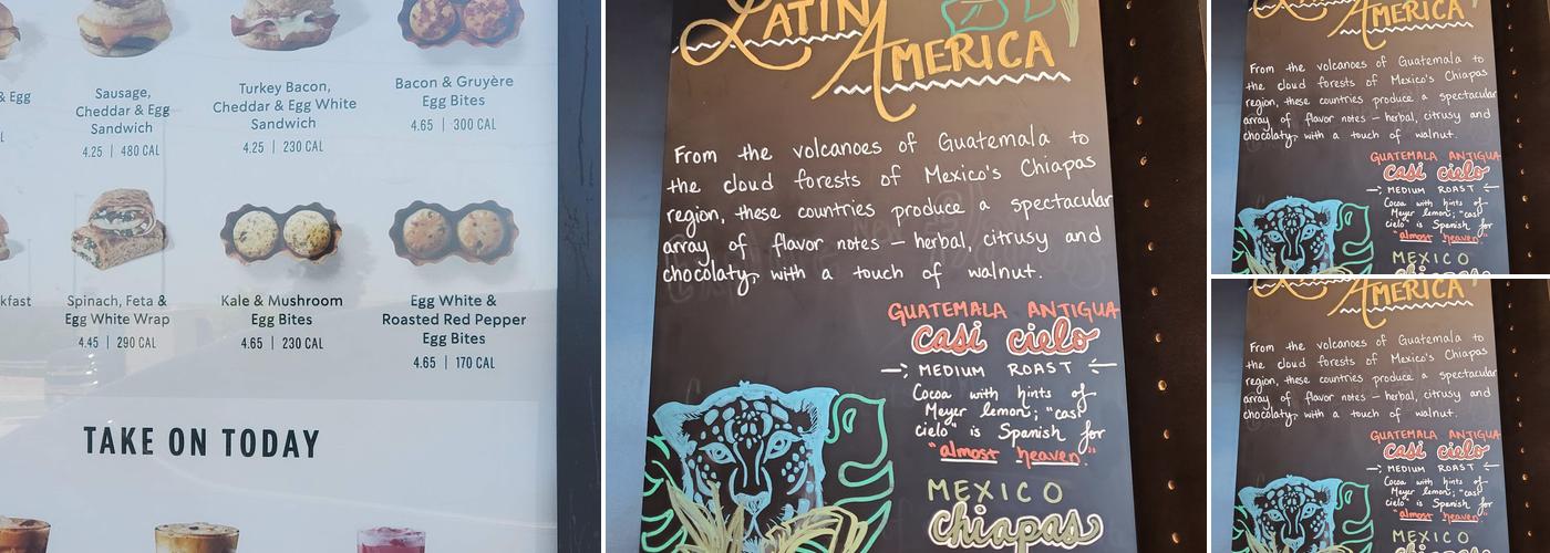 Starbucks Menu