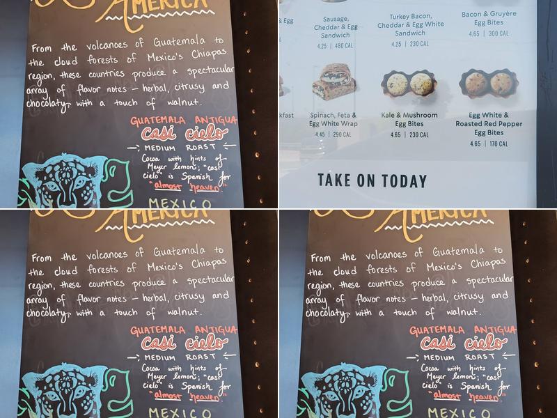 Starbucks Menu