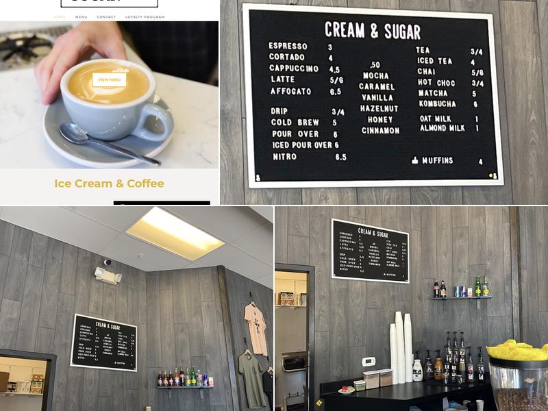 Cream & Sugar Menu