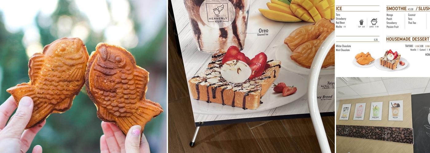 Heavenly Kup Boba,Taiyaki, and Shaved ice Menu