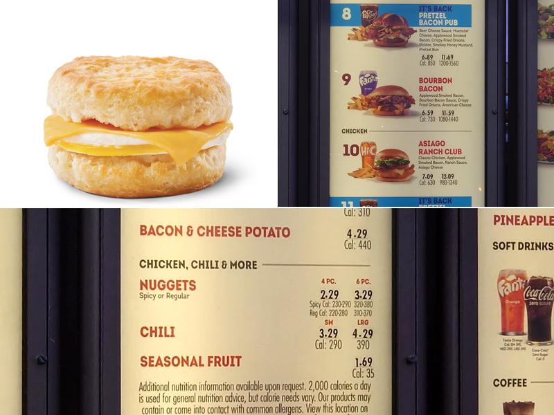 Wendy's Menu