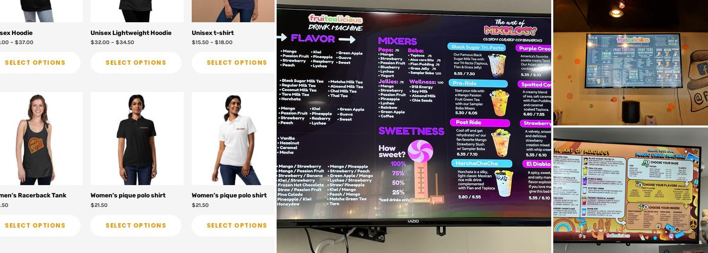 Fruitealicious Menu