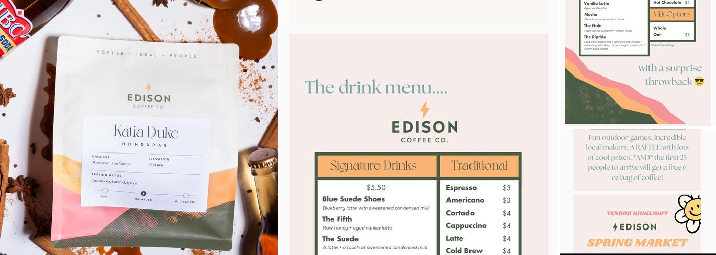Edison Coffee Co Roastery Menu