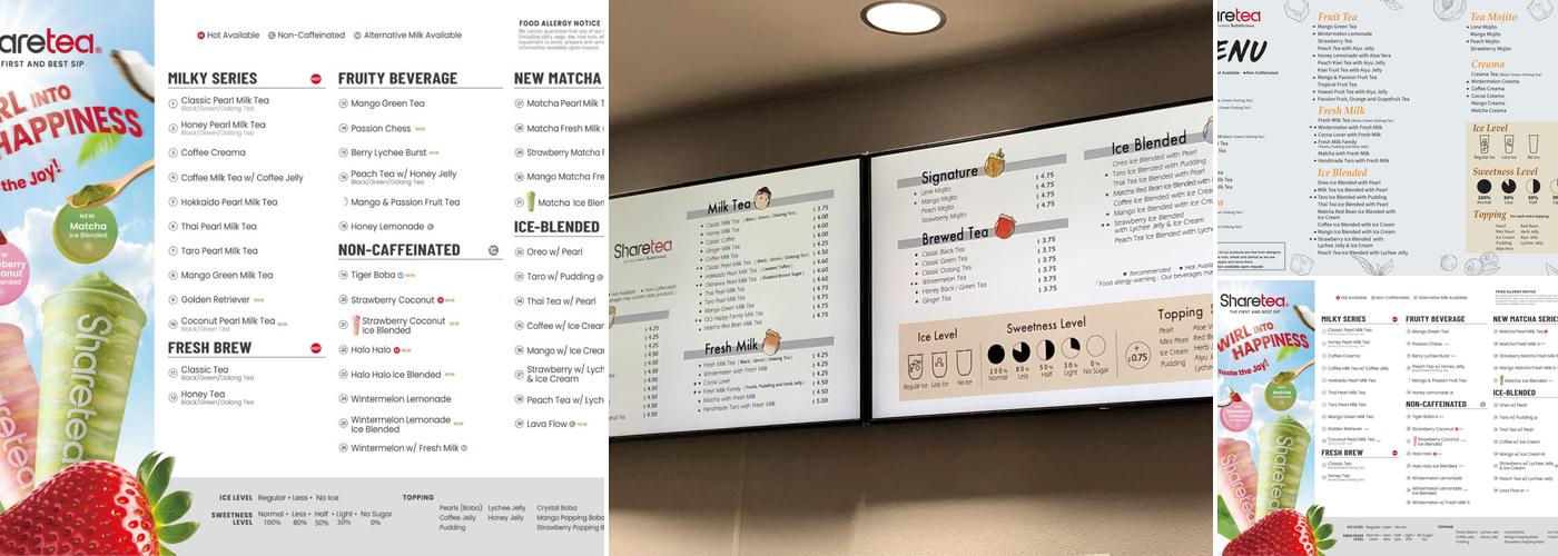 Sharetea Menu
