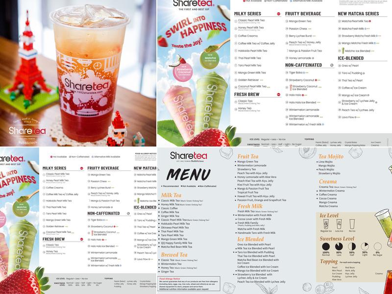 Sharetea Menu