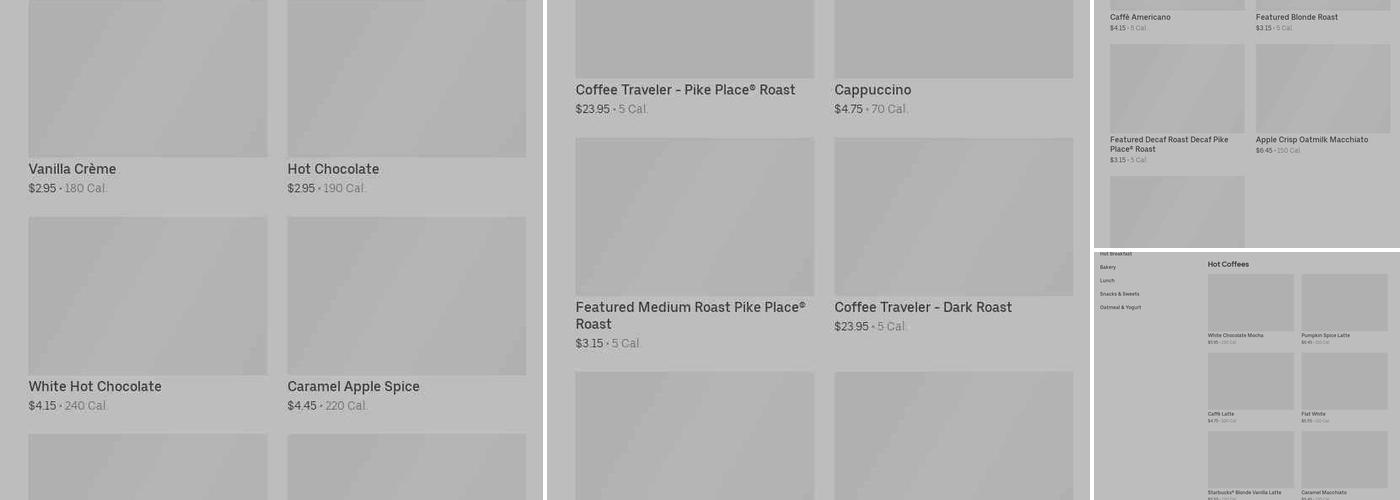 Starbucks Menu