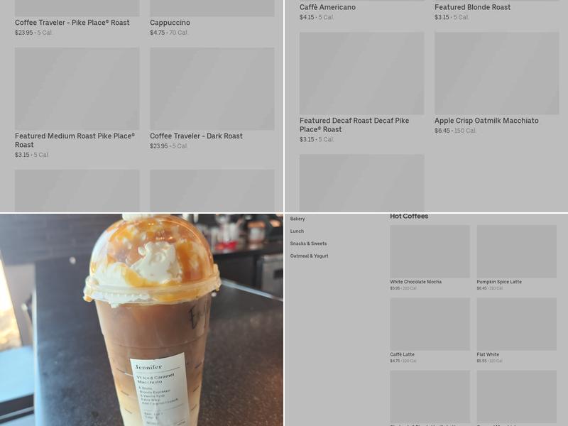 Starbucks Menu
