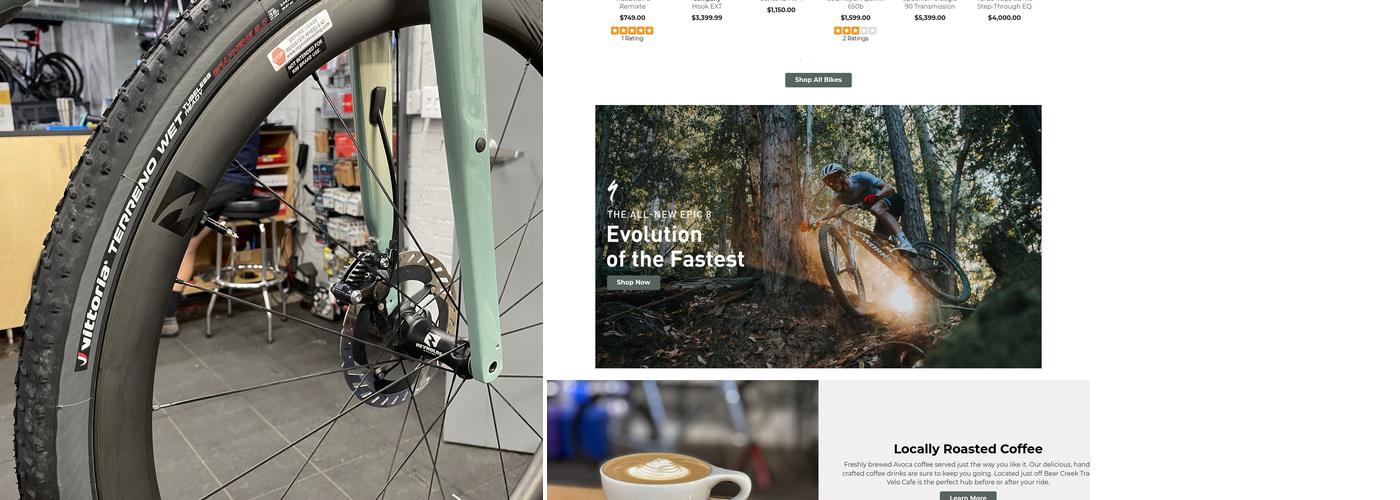 Velo Cafe - Bicycle Shop Menu